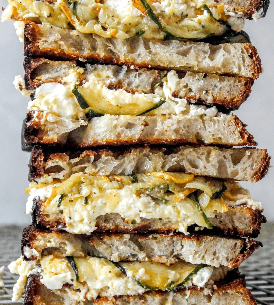 Feta & Zucchini Egg Sandwich