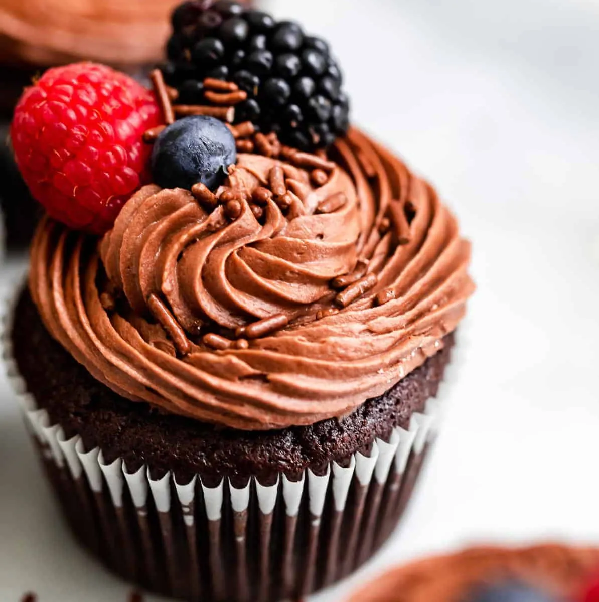 Almond Flour Chocolate Cupcakes