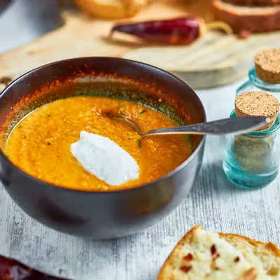 Recipe 'Spiced Carrot Lentil Soup'
