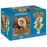 Kauai Coffee Coconut Caramel Crunch, Single Serve Coffee Pods