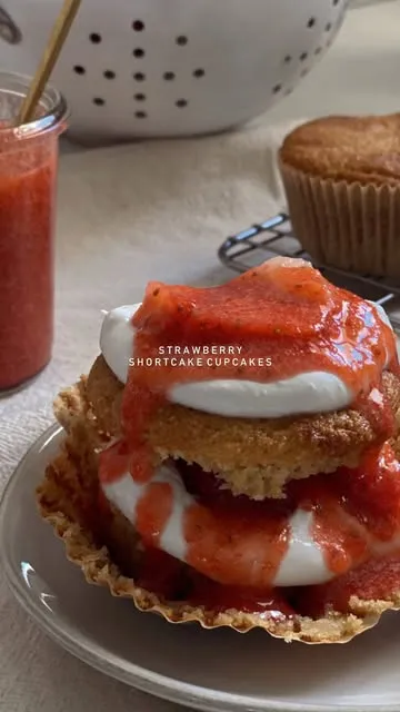Strawberry Shortcake Cupcakes