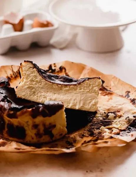 Creamy Basque Burnt Cheesecake