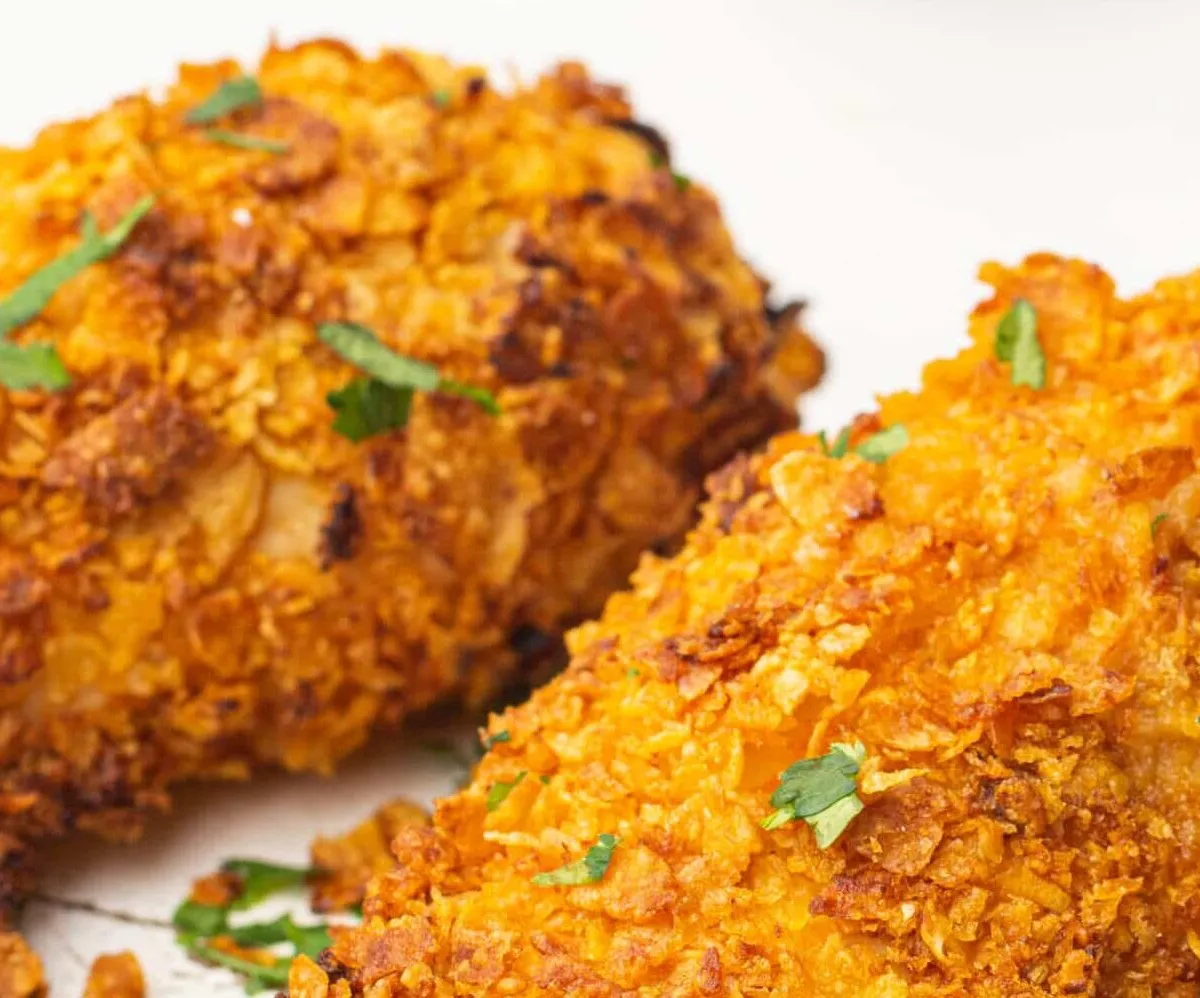 Air fryer cornflake fried chicken