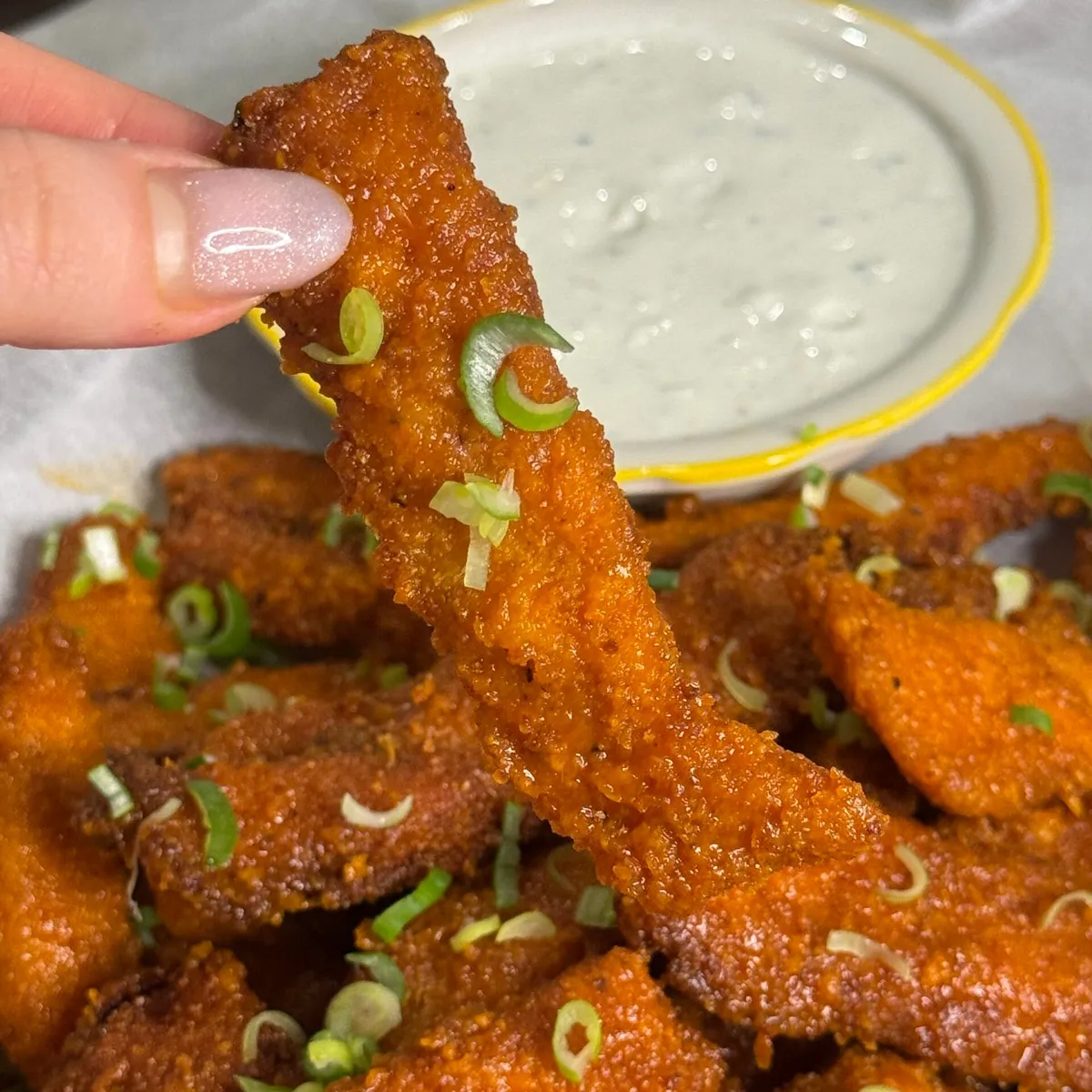 Honey Buffalo Chicken Cutlet Fries