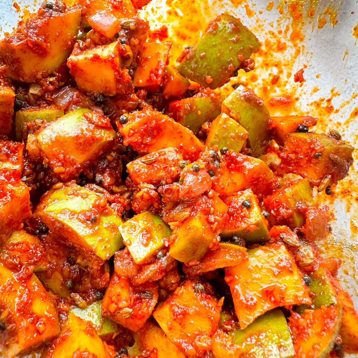 Instant Khattu Athanu | Raw Mango Pickle