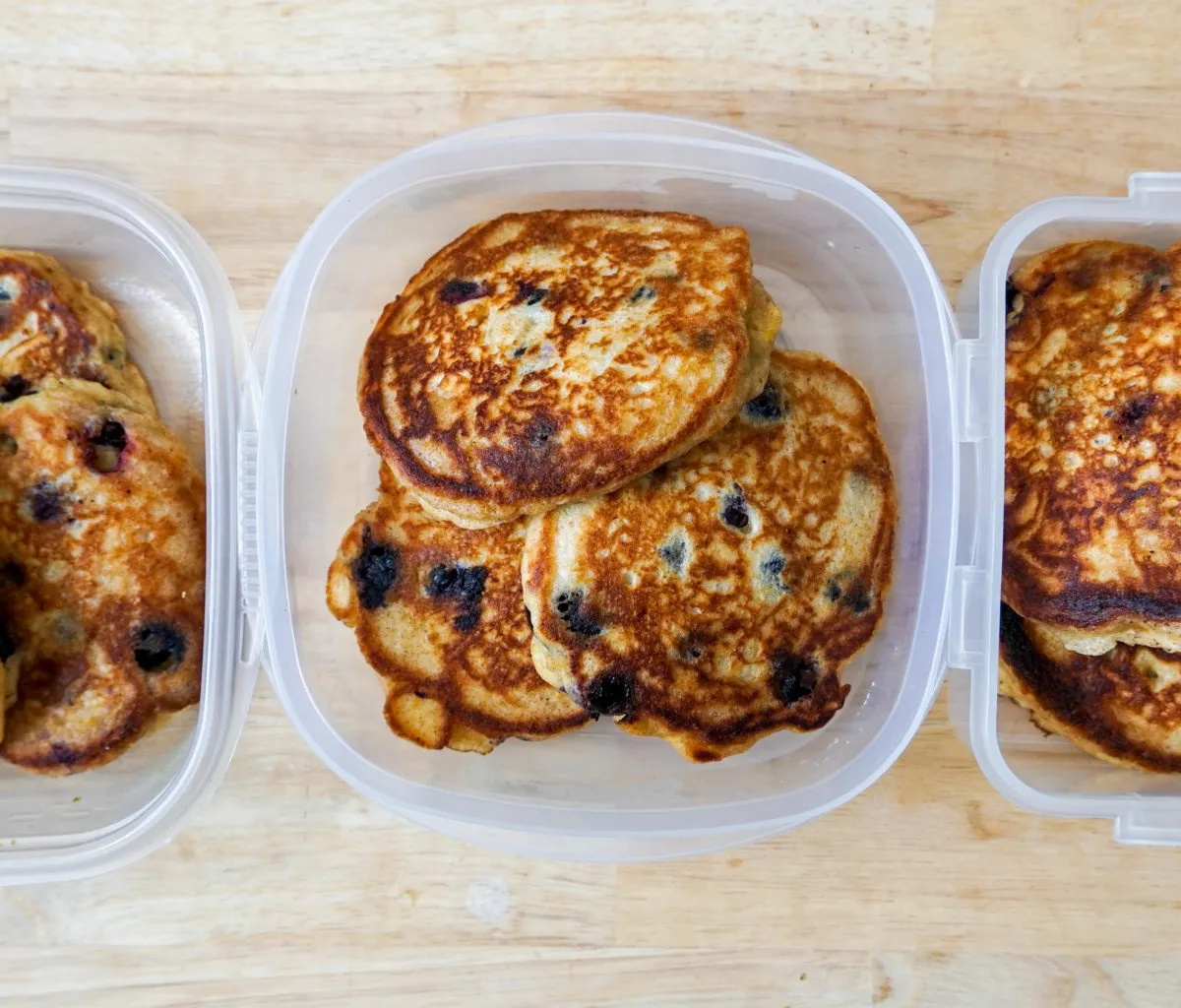 Blueberry Lemon Pancakes For Meal Prep