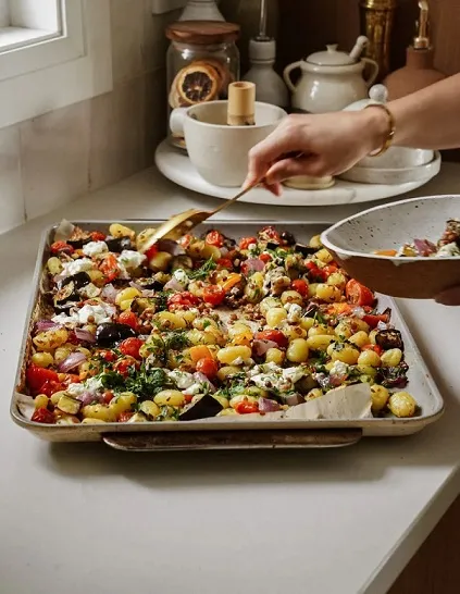 Blue Zone Sheet Pan Gnocchi