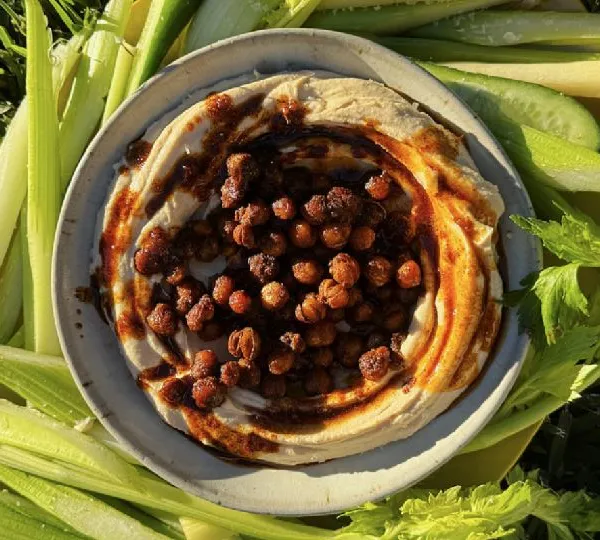 Super Smoooooth Hummus with Brown Butter and Paprika Sizzled Chickpeas