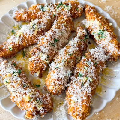 Recipe 'Garlic Parmesan Chicken Tenders (air fryer or baked)'