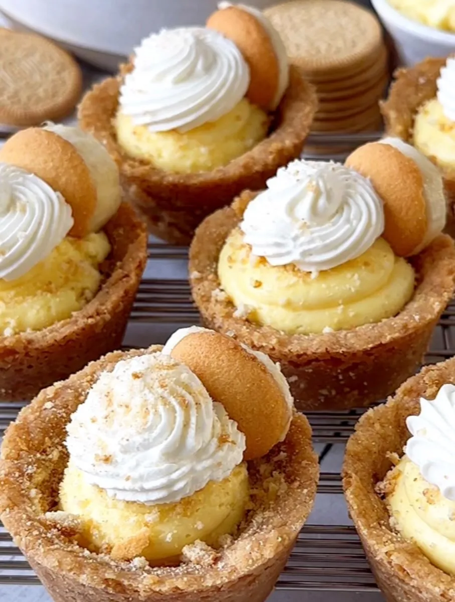 Banana Pudding Cookie Cups