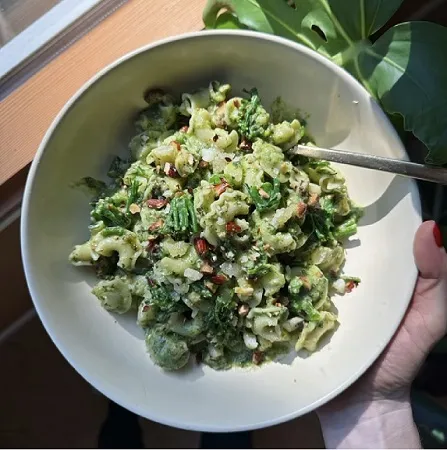 Minty Broccolini and Almond Pesto