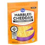 Kroger Shredded Marbled Cheddar Cheese