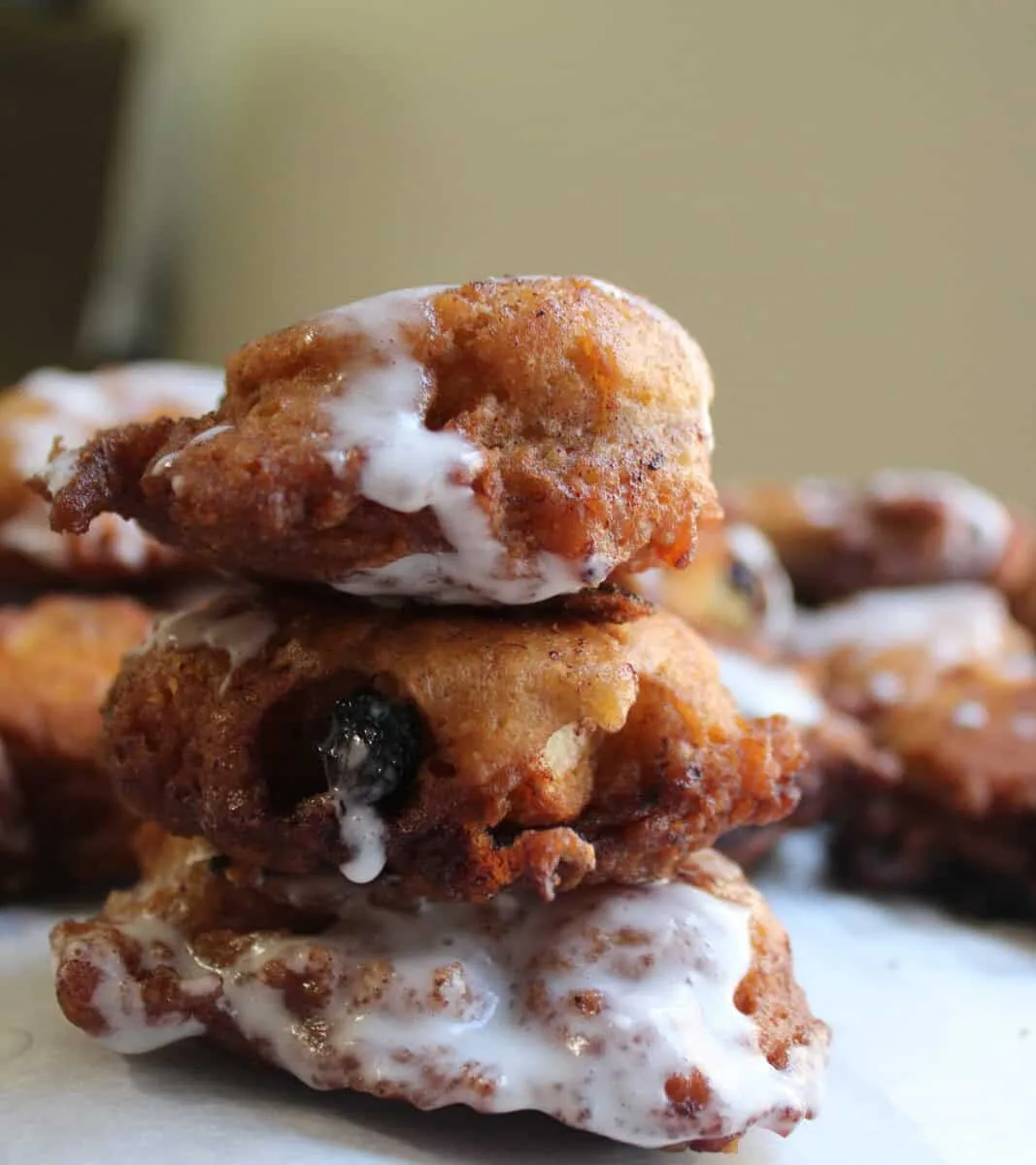 Sourdough Discard Blueberry Fritters