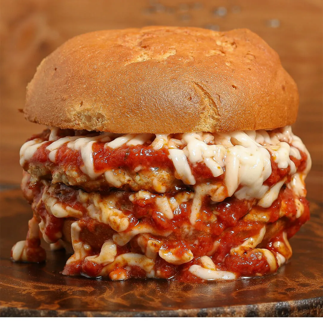 Chicken Parmesan Smash Burgers