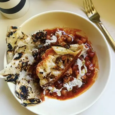 Big Hunks of Cauli in Spiced Tomato Broth