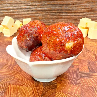 Recipe 'Cheesy Smoked BBQ Meatball Recipe'