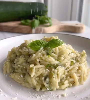 Recipe 'Creamy Zucchini & Basil Orzo'