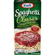 Kraft Spaghetti Classics Tangy Italian Spaghetti, Spices, & Parmesean Cheese Meal Mix
