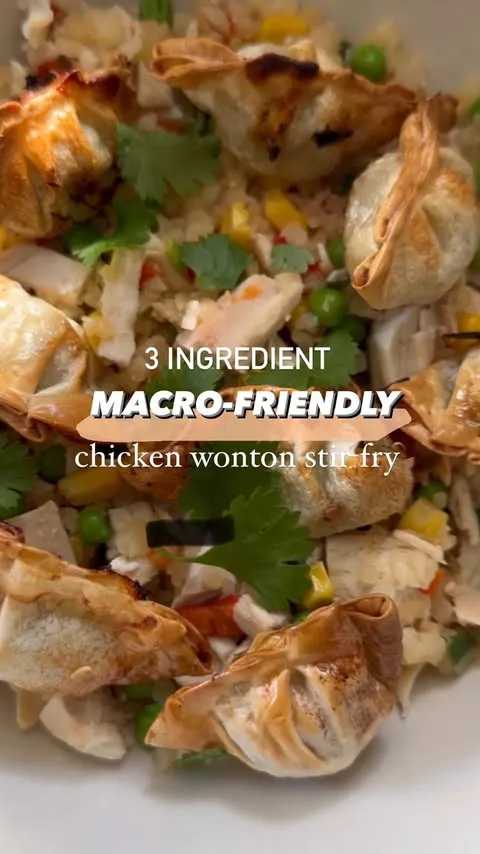 LAZY GAL, 3-INGREDIENT CHICKEN WONTON STIR FRY