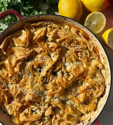 Recipe 'Chicken, Leek, and Pea Phyllo Pie'