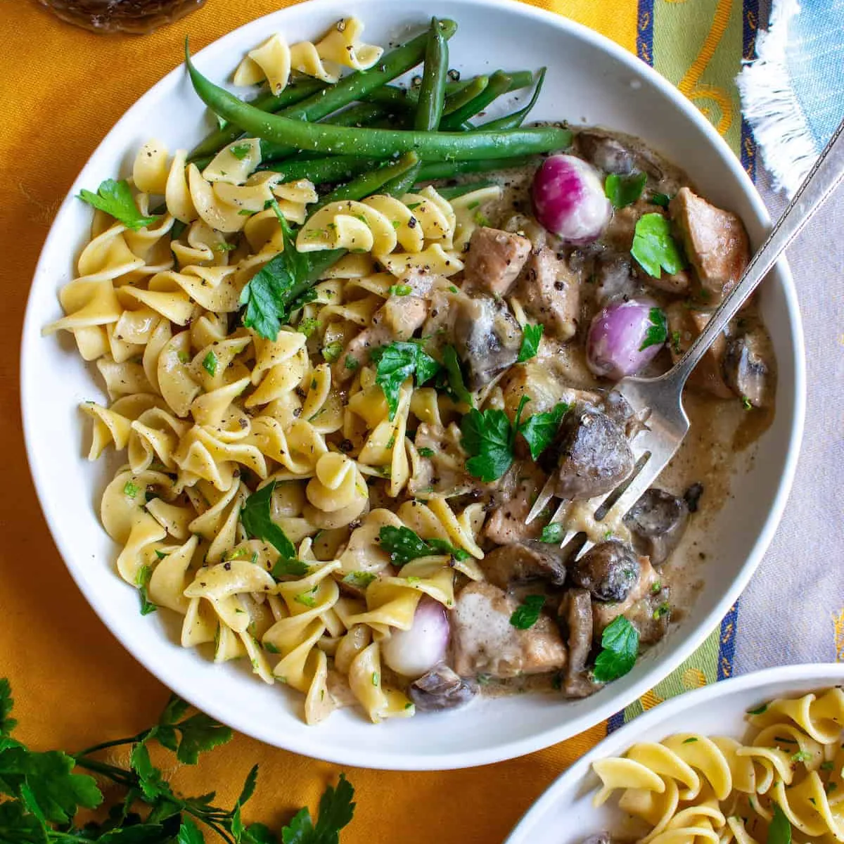 French-Style Slow Cooker Chicken Fricassee