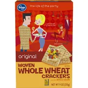 Kroger Crackers, Woven Whole Wheat, Original