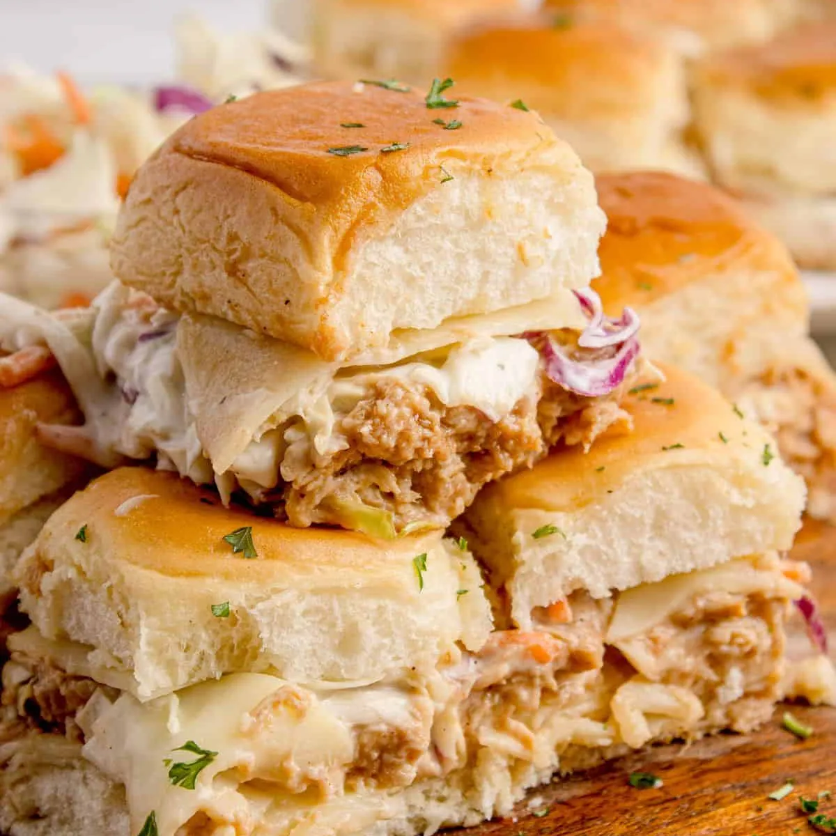 Easy BBQ Chicken Sliders (Shortcut Recipe!)