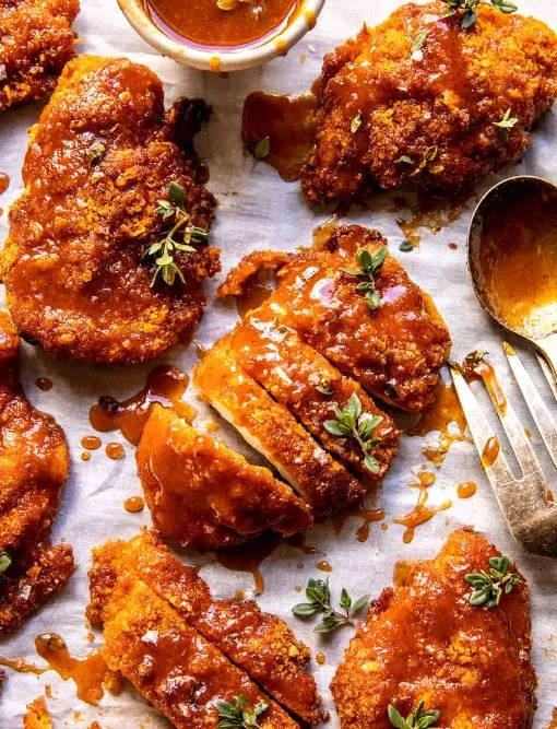 Baked Crunchy Maple Dijon Chicken