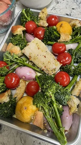 Sheet Pan Roasted Cod