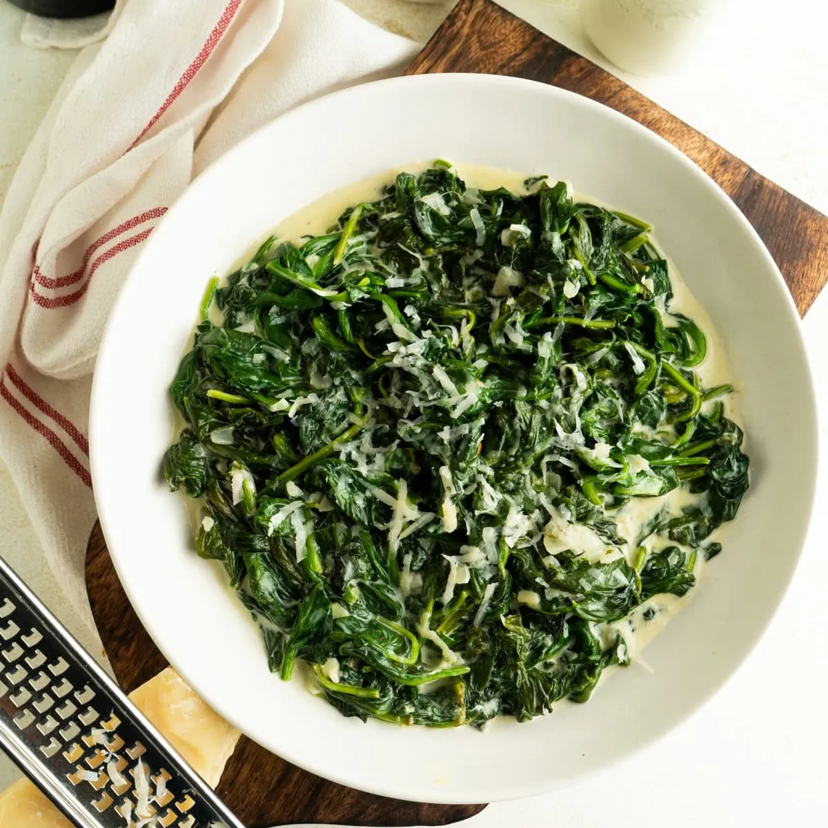 Easy Creamed Spinach with Boursin