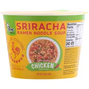 Aces Food Ramen Noodle Soup, Sriracha, Chicken