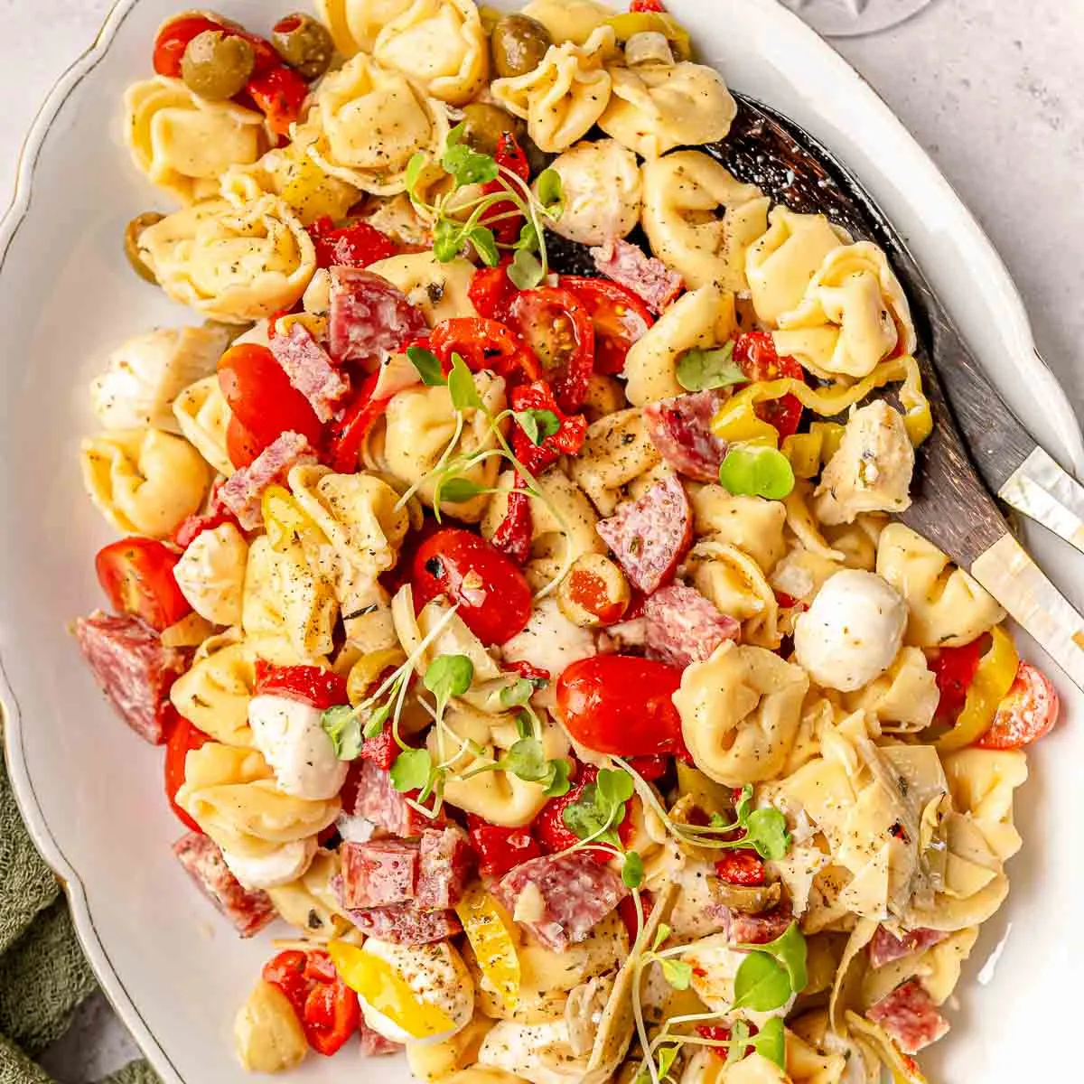 Antipasto Tortellini Salad (Easy Summer Pasta Salad Recipe)
