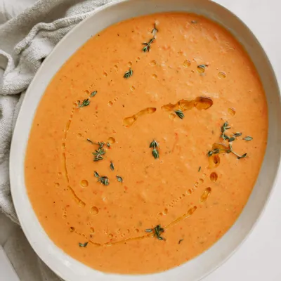 Recipe 'Sheet Pan Roasted Red Pepper Soup'