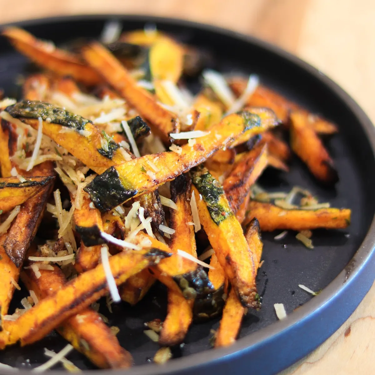 Garlic-Parmesan Pumpkin Fries w/Pumpkin Spice Butter