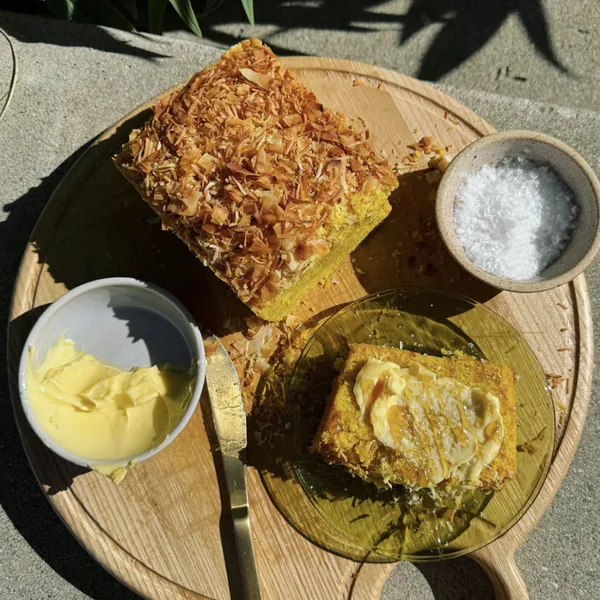 Turmeric Coconut Tea Cake