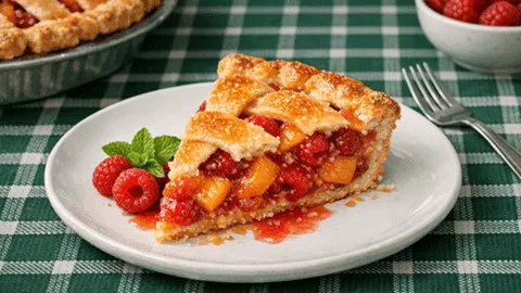 Peach Raspberry Pie Recipe