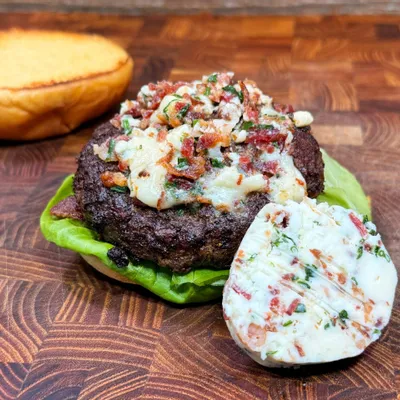 Recipe 'Blue Cheese Butter Burger'