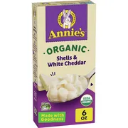 Annie's Shells White Cheddar Organic Mac and Cheese Dinner with Organic Pasta