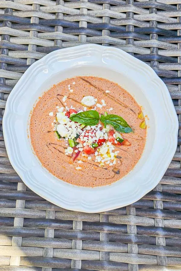 Tomato, Watermelon and Cucumber Gazpacho - Low Carb Recipe