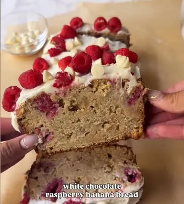 Recipe 'White Chocolate Raspberry Banana Bread'
