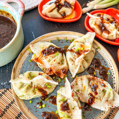 Recipe 'Pan fried Edamame Dumplings'