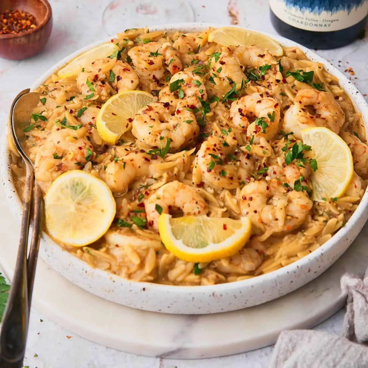 Shrimp Scampi Orzo