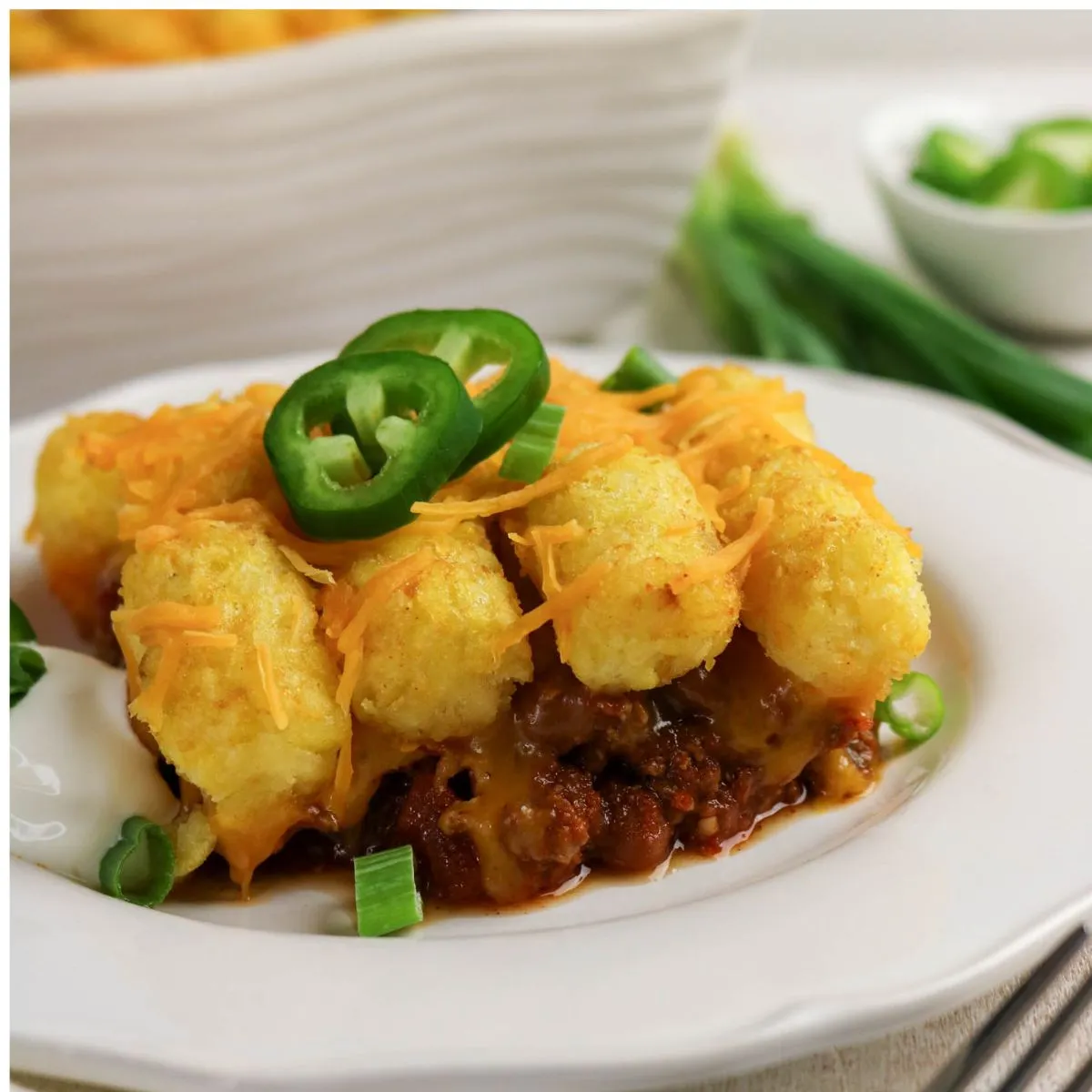 Tater Tot Chili Casserole