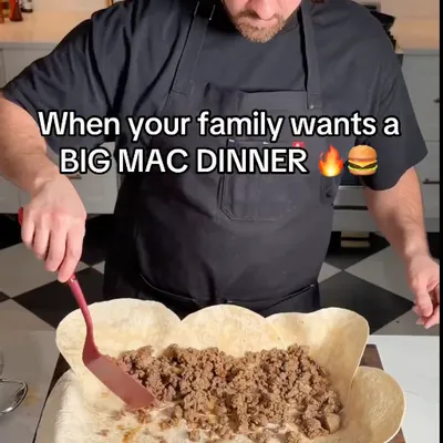 Recipe 'One-Sheet Big Mac Quesadilla'