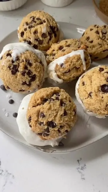 Chocolate Chip Cookie Ice Cream Sandwiches