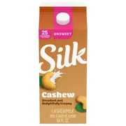 Silk Unsweet Cashew Milk, Dairy Free, Gluten Free, Soy Free