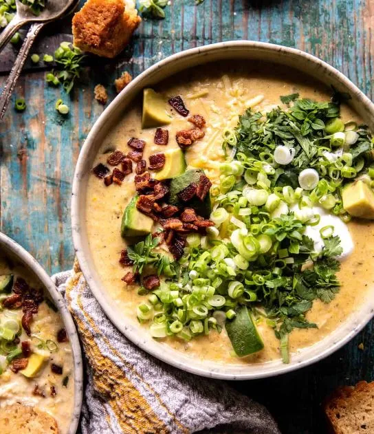 White Chicken Chili Corn Chowder