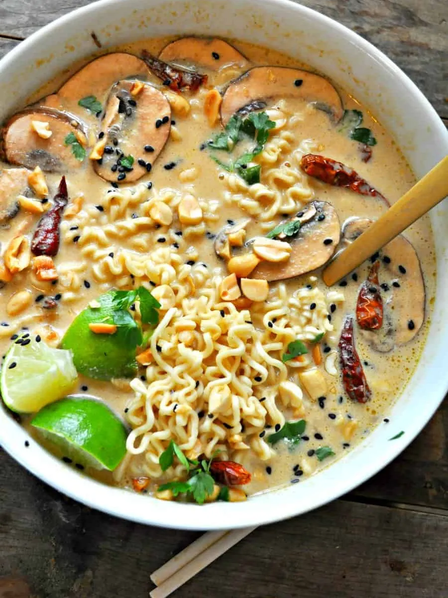 Vegan Spicy Thai Peanut Ramen