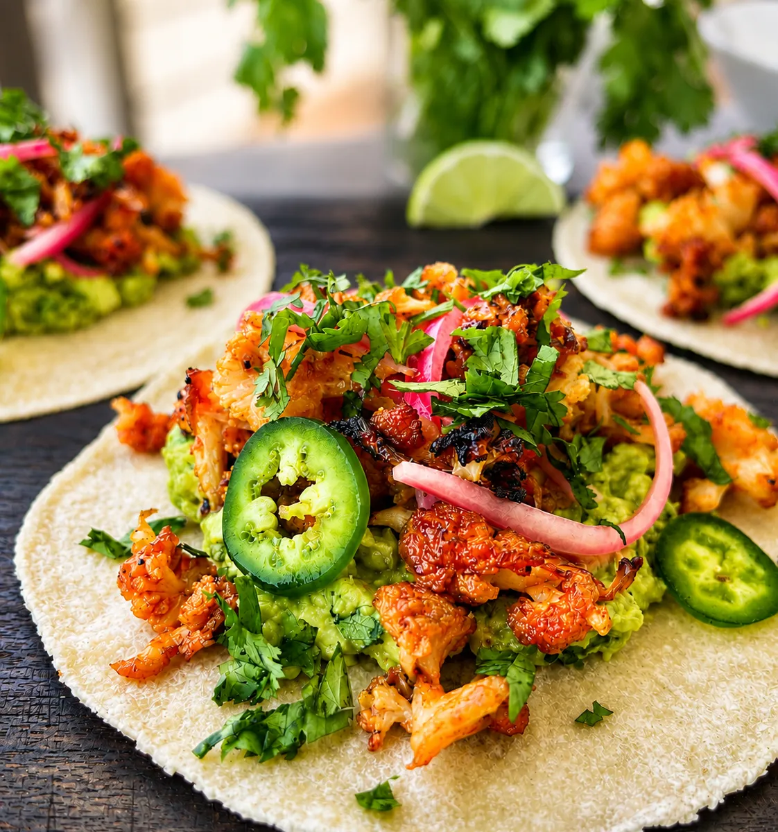 Bang Bang Cauliflower Tacos (Vegan + Gluten-Free)