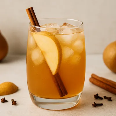 Recipe 'Spiced Pear Apple Cider Fizz'